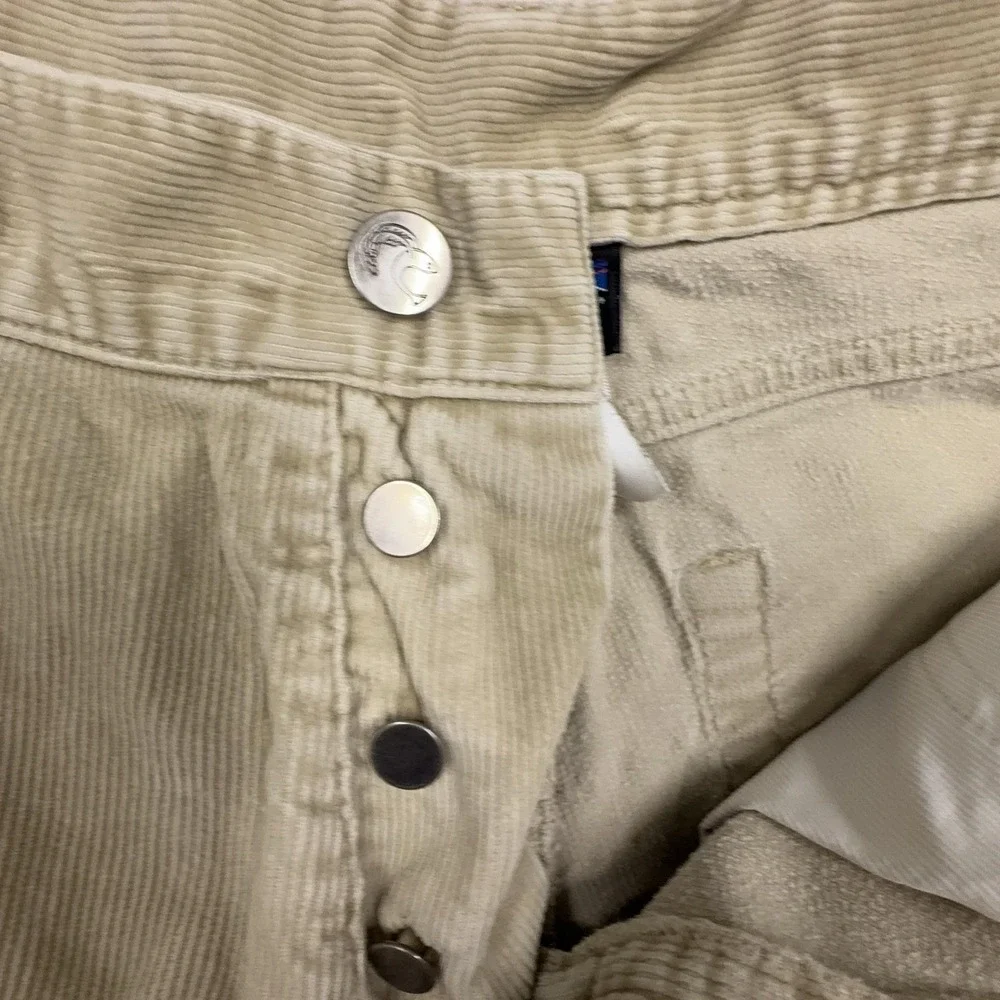 Patagonia Pants Mens 33x31 Beige Organic Cotton Corduroy Stretch 5-Pocket